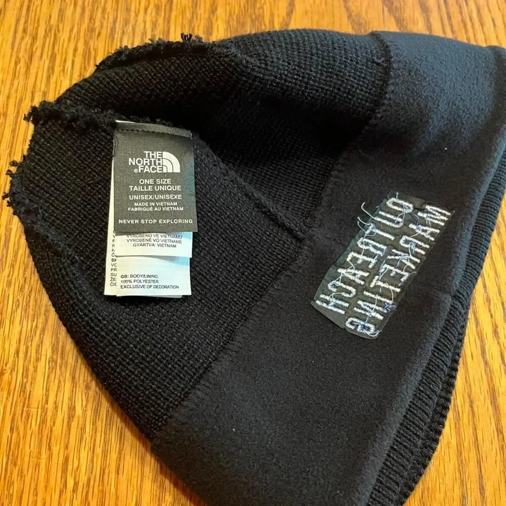 The North Face Black Knit Mountain Beanie